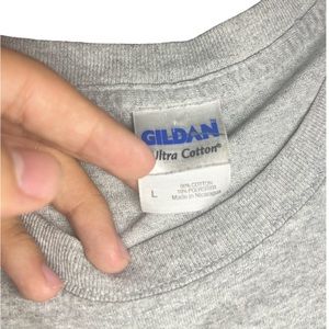 nice shirt with cool decal in the back